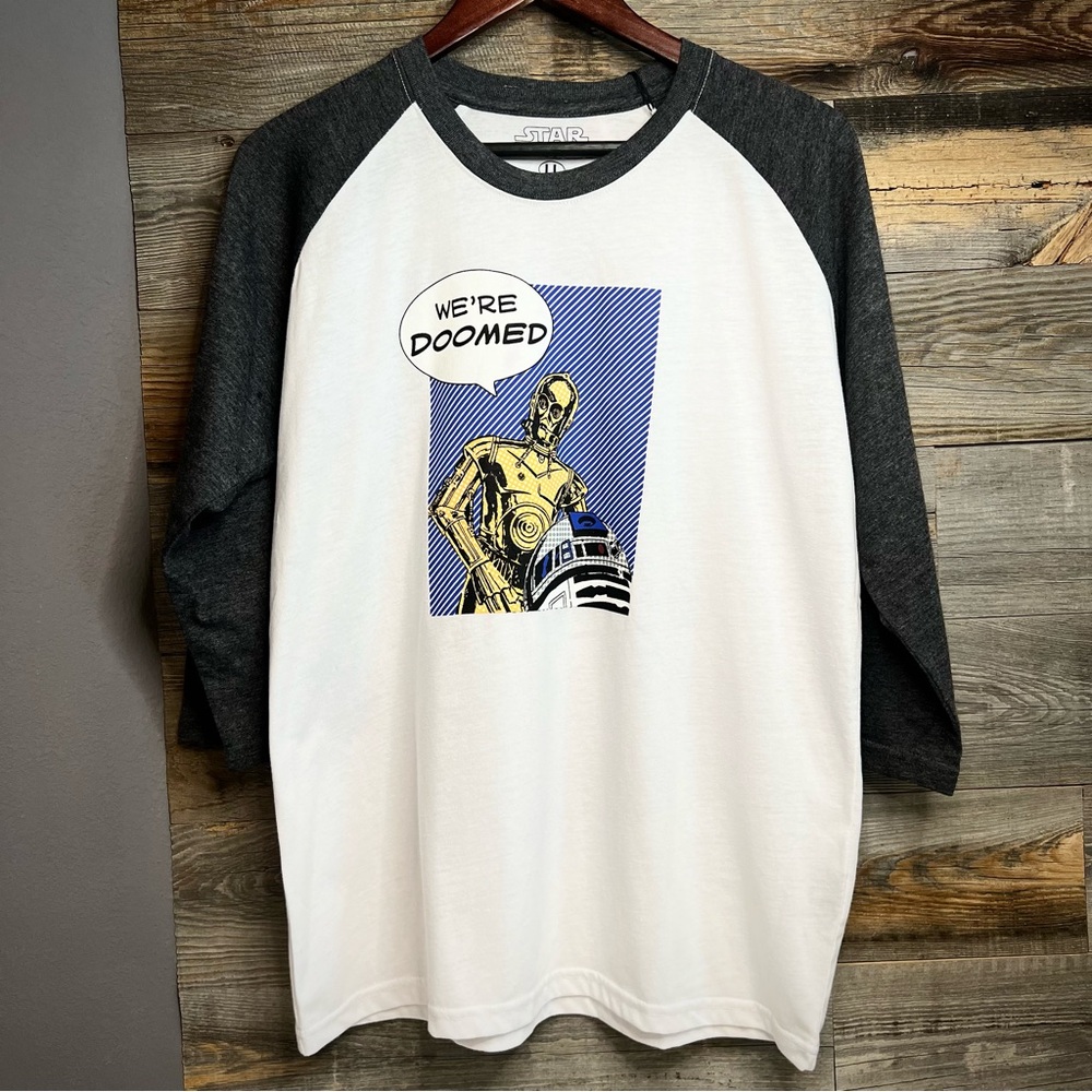 SALE!✨NWT 🆕 Star Wars R2D2 & C-3PO ‘We’re Doomed’ Tshirt (New), unisex